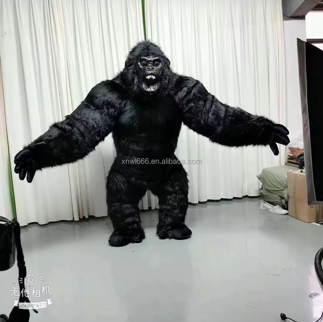 High Quality Inflatable King KongRealistic Gorilla Costume 2.6m Anime Cosplay Mascotte Theme Fancy Dress Carnival