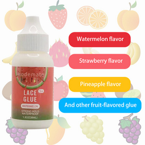 Wholesale Watermelon Scent Lace Glue Waterproof Extreme Hold Invisible Hair Glue Private Label Glue For Wigs Front Clear Bond