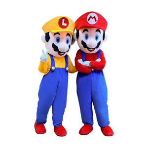 Popular MOQ 1 PIECE Cartoon Character Super Mario Mascot Costumes for Sale Super Mario Holiday Event Costumes