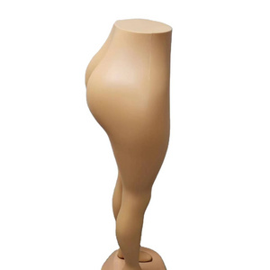 Wholesale hot-selling goods sale half body leg big hips manikin skin color female headless mannequin for pants display