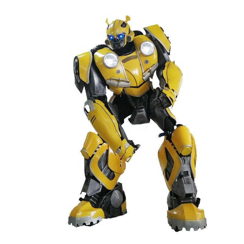 Wholesale Outdoor 2.7M Tall Realistic Wearable Robot Costume High Quality 3D LED Robot Mascot Transformer Robot Costume