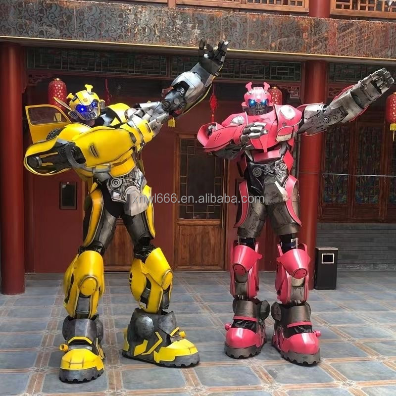 Wholesale Wearable LED Large Props Armor Character Robot Costume Giant Wearable Robot Mascot Cosplay Robot Transformer