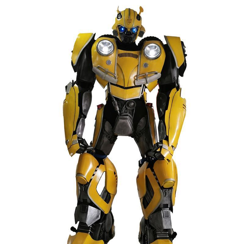 Wholesale Outdoor 2.7M Tall Realistic Wearable Robot Costume High Quality 3D LED Robot Mascot Transformer Robot Costume