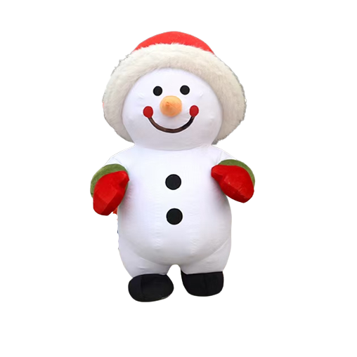 High quality CE inflatable Christmas mascot costumes Santa Claus costume for adults Christmas Parade Inflatable Snowman Costume