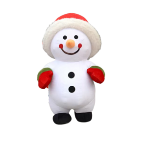 High quality CE inflatable Christmas mascot costumes Santa Claus costume for adults Christmas Parade Inflatable Snowman Costume