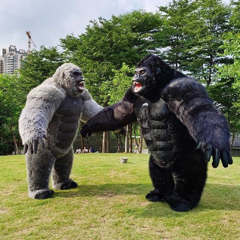 Ape Gorilla Mascot Costume 2.6m Inflatable King Kong Mascot Costumes for Adult Halloween Fancy Dress Carnival