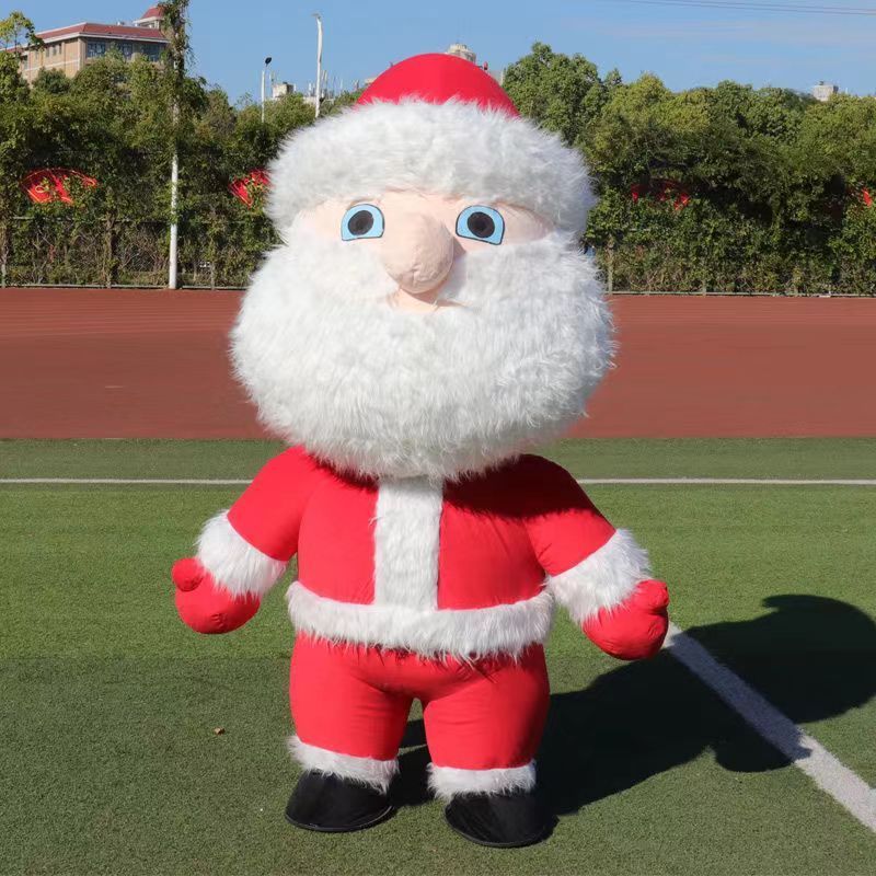 High quality CE inflatable Christmas mascot costumes Santa Claus costume for adults Christmas Parade Inflatable Snowman Costume