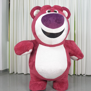 High quality customisable 2m/2.6m/3m Toy Story Strawberry Bear Mascot Costume Walking Inflatable Mascot