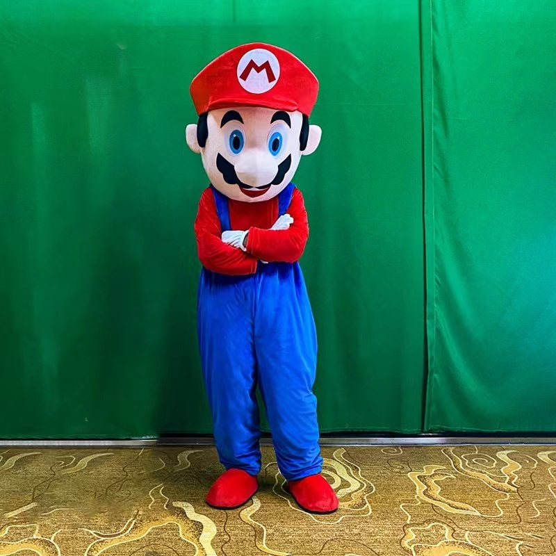 Factory Customized Mario Doll Costume Customized Party Business Activity Cartoon Animal Mascot