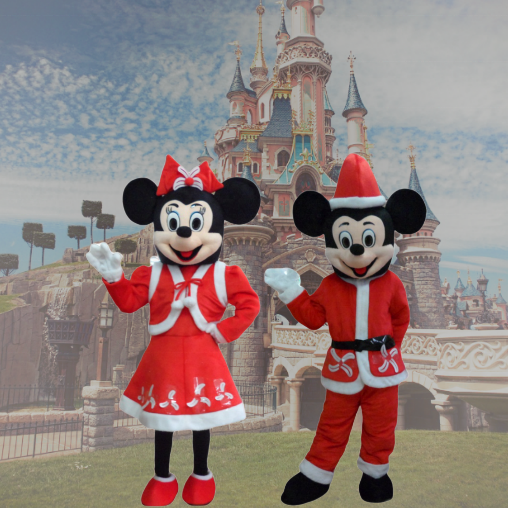 High Quality Customized Christmas Wedding Mascot Costume Mickey Mascot Costume Children's Party Entertainment Events Performance