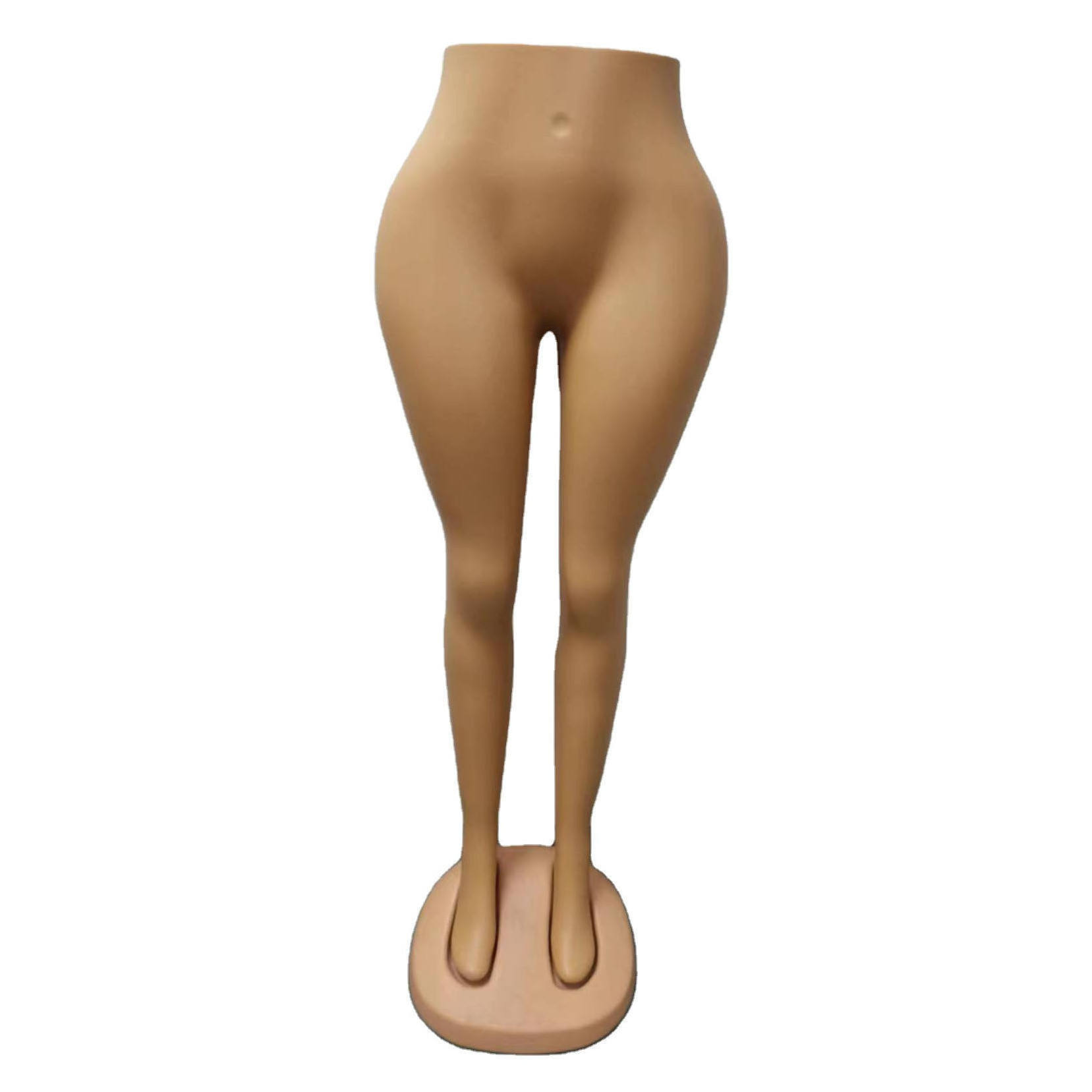 Wholesale hot-selling goods sale half body leg big hips manikin skin color female headless mannequin for pants display