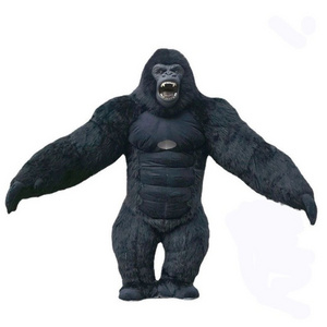 Ape Gorilla Mascot Costume 2.6m Inflatable King Kong Mascot Costumes for Adult Halloween Fancy Dress Carnival