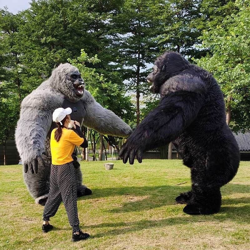 High Quality Inflatable King KongRealistic Gorilla Costume 2.6m Anime Cosplay Mascotte Theme Fancy Dress Carnival