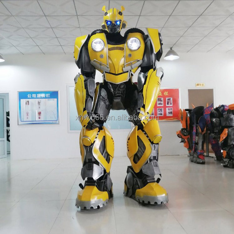 Wholesale Wearable LED Large Props Armor Character Robot Costume Giant Wearable Robot Mascot Cosplay Robot Transformer