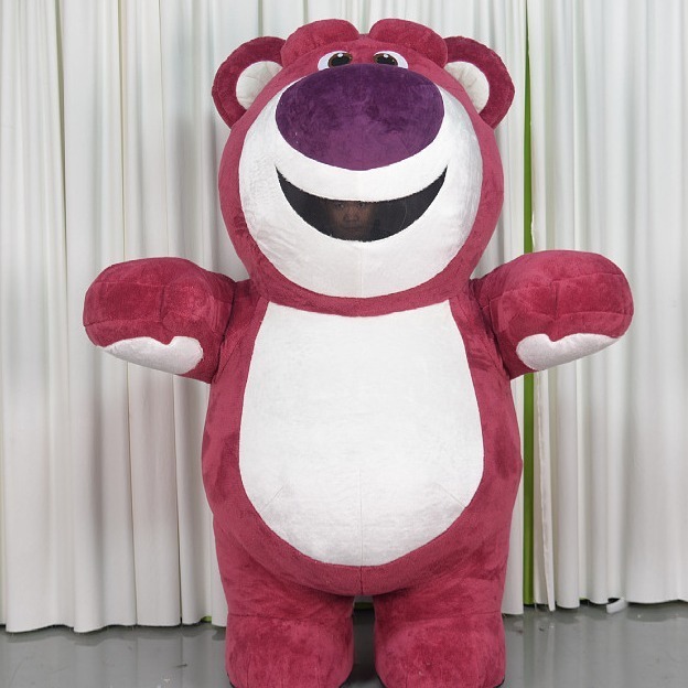 2024 Popular 2M and 2.6M Inflatable Strawberry Bear Cartoon Mascot Custom Adult Toy Story Member Costume