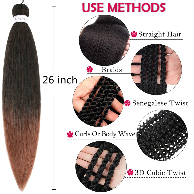 Synthetic Braid Hair 2X 3X Wholesale Price Synthetic Ombre Prestretched Braiding Hair Extension Easy Braid