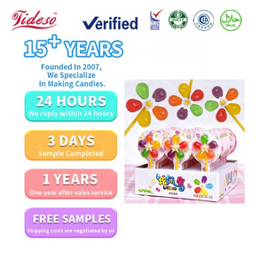 Children Creative Snacks Colorful Spinning Windmills Candy Lollipops with Multi- Fruits Flavored Toy Candies