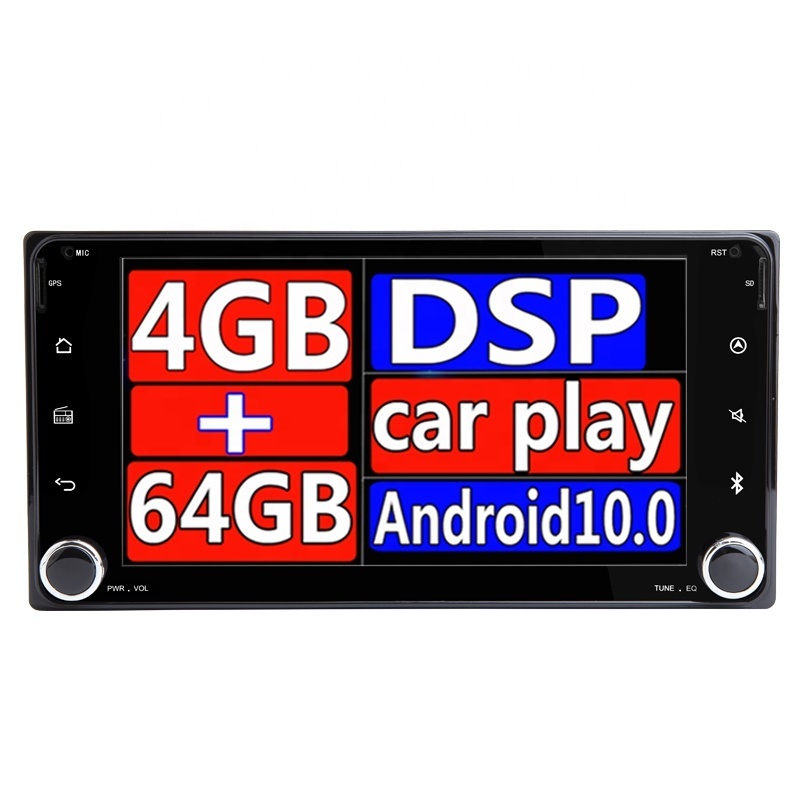 Android 10  No DVD Player For Toyota RAV4 COROLLA VIOSGPS HILUX Terios radio for Land Cruiser 100 PRADO 4RUNNER