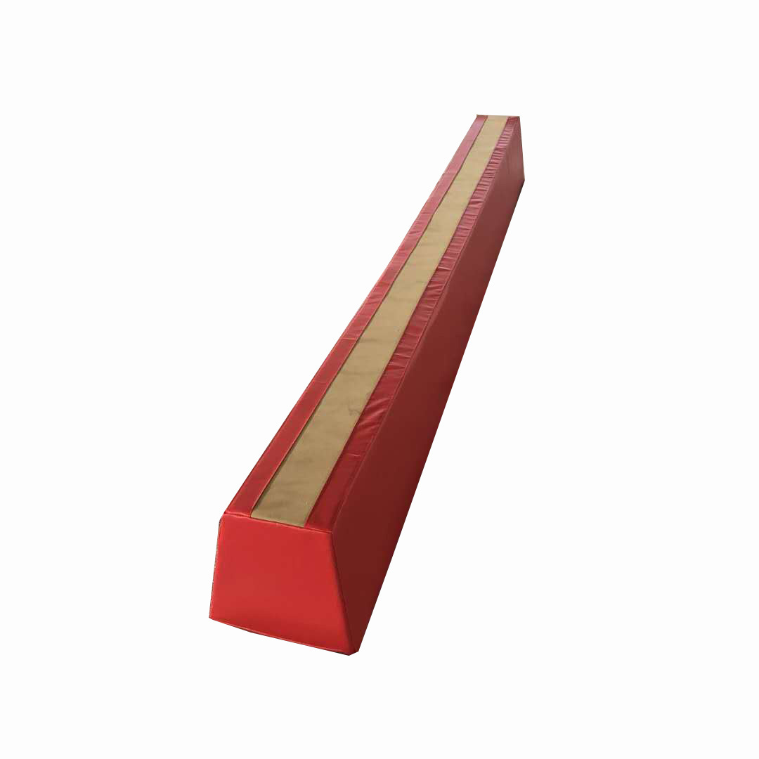 High density soft foam balance beam for kids gymnastic training in club