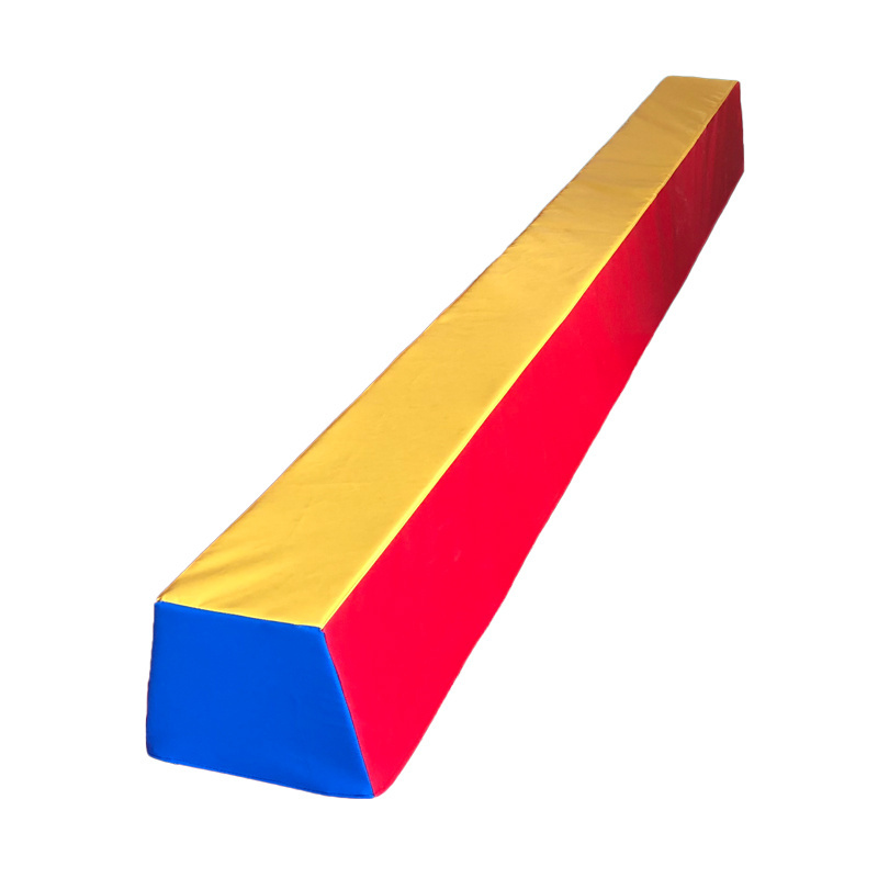 High density soft foam balance beam for kids gymnastic training in club