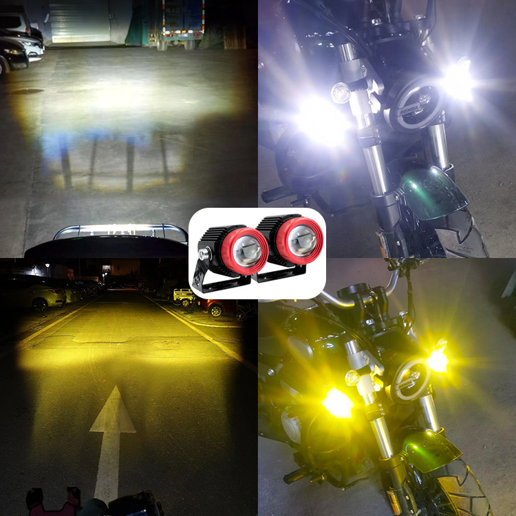 lens led laser headlight spotlight 24v white yellow led fog lights led lights for motorcycles work light for truck headlamp