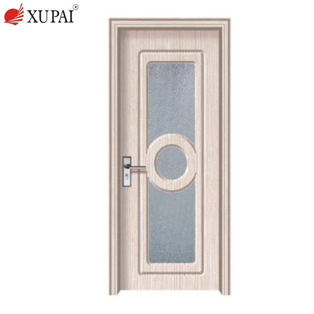 Outdoor Pvc Plastic Glass Louvered Door Adjustable Plantation Shutter Bottom Ventilation PVC Louvers Door