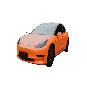 Factory Wholesale Car Wrap Vinyl Easy to Install Crystal Flame Orange PVC Film Non-Yellowing PVC Decoration Film