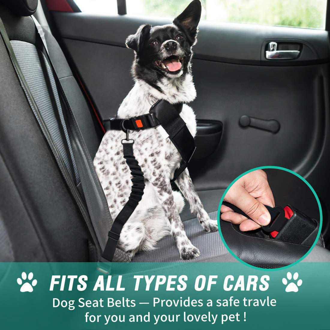 Amazon Top Seller Dog Safety Belt Pet Accessories Adjustable Dog Safety Leads Car Vehicle Seat Belt Pet Seatbelt