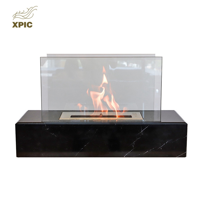 Factory Sale Natural Gas Fire Glass Pit Tabletop Fireplace