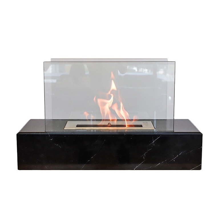 Indoor ethanol fireplace tabletop Portable Gas Square Modern tabletop fireplace