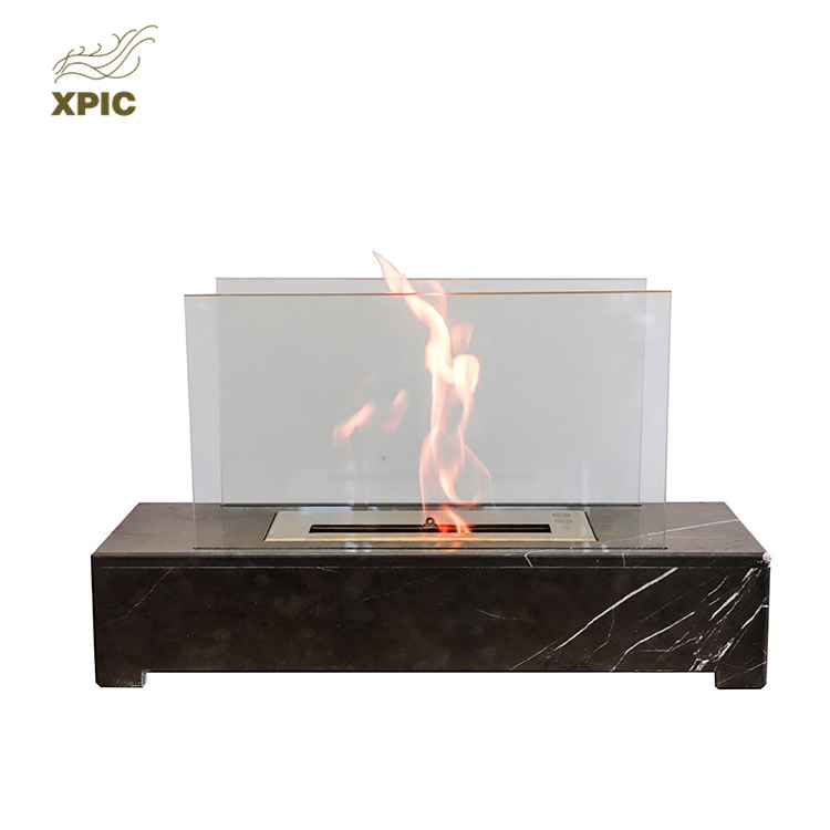 Factory Sale Natural Gas Fire Glass Pit Tabletop Fireplace