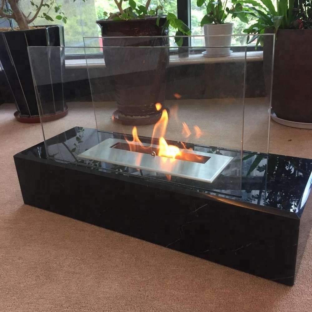 Factory Cheap Sell Modern Indoor Table Fire Pit Ethanol Marble Fireplace