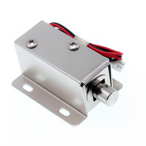 2022 Deadbolt Electric Solenoid Cabinet Lock with round bolt 12V 24V and 6V can be customized