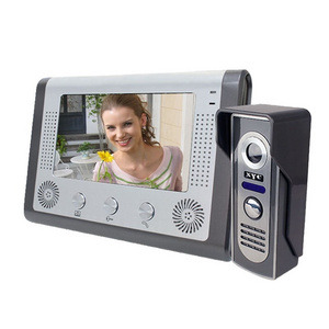 video phone electronic door lock, multi apartments home security intercom system wired RF door phone