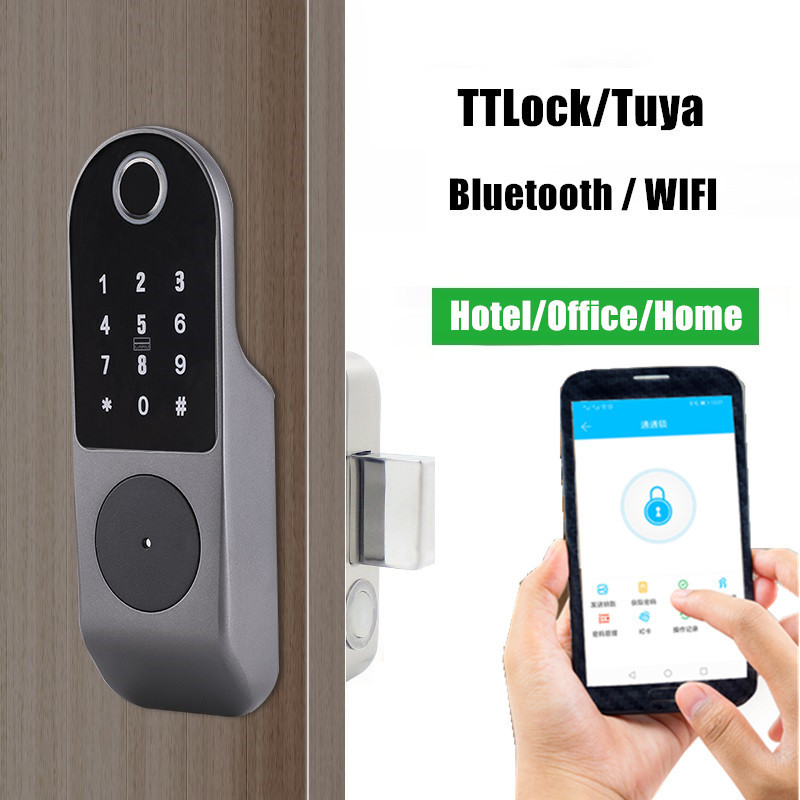 2021 New Cheap Home Smart Tuya App Wifi Digital Smart Key Pad Electronic Deadbolt Door Lock