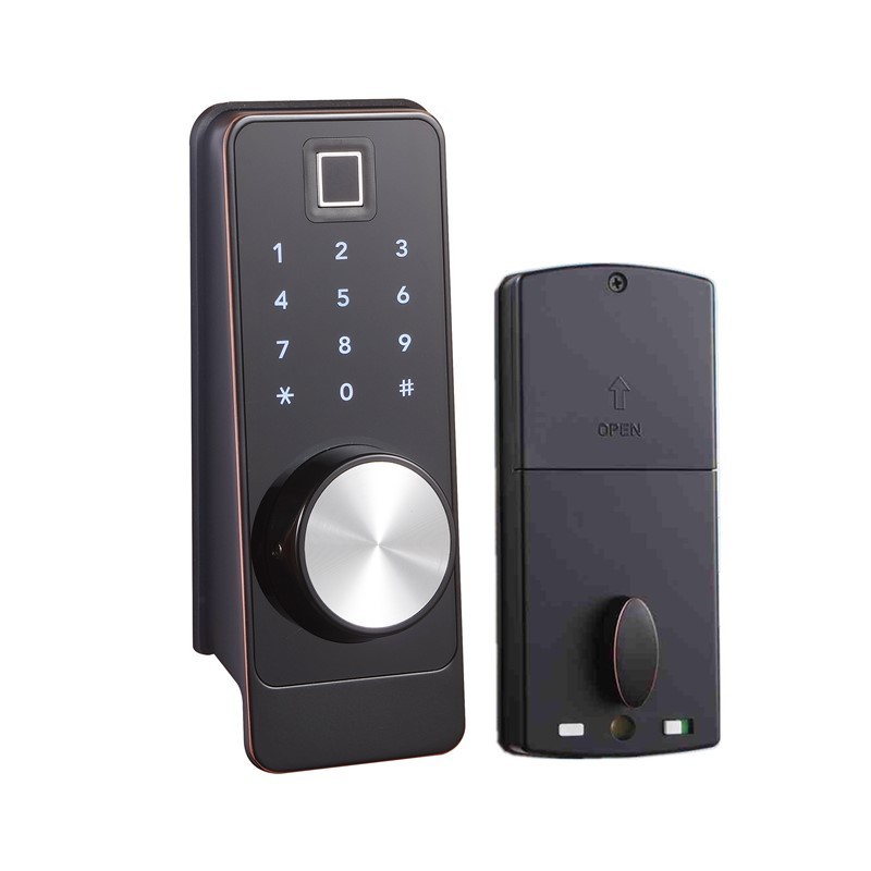 TTLock and Tuya APP Intelligent Electronic Door Lock APP WIFI Waterproof and Rainproof Digital Lock Full-automatic Gate Lock