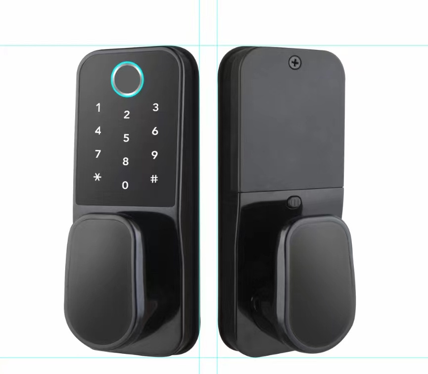 Metal IP65 Waterproof Rainproof Biometric Fingerprint Smart Digital Door Lock Touch Screen Keypad TTLock wireless door lock