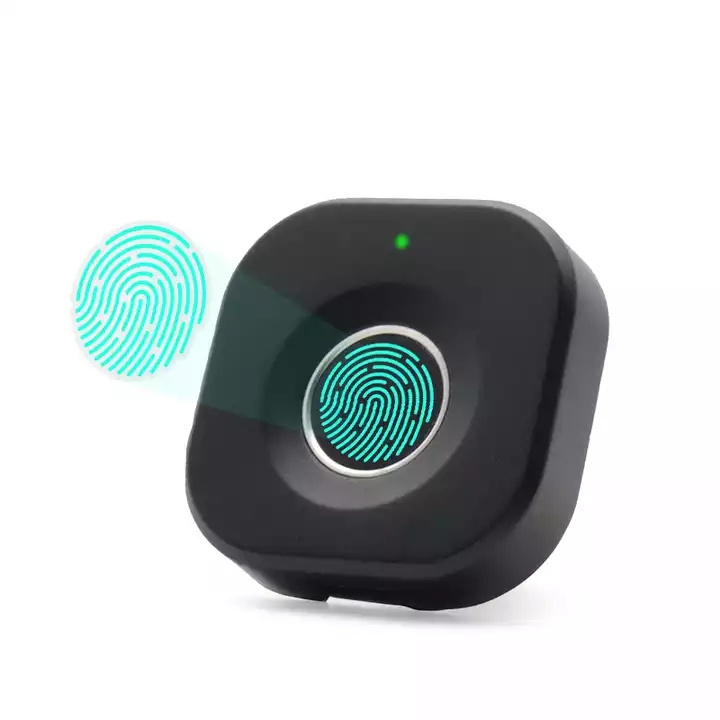 Tuya Smart Wireless bluetooth Black Small Biometric Fingerprint Drawer Lock Smart Keyless Electronic Cabinet Lock