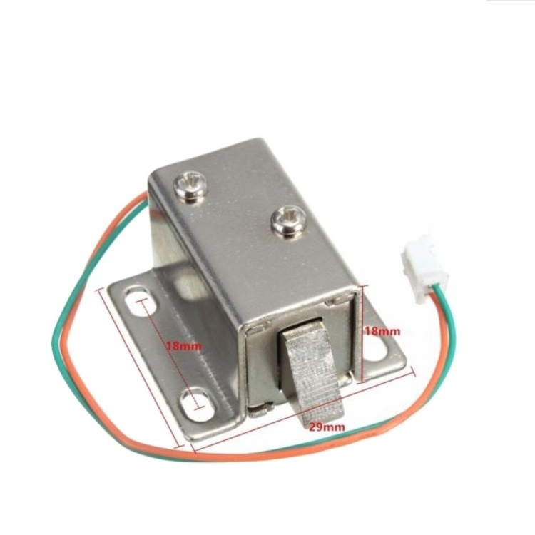 DC 12V mini Electric Solenoid Lock Assembly for Door Cabinet Drawer