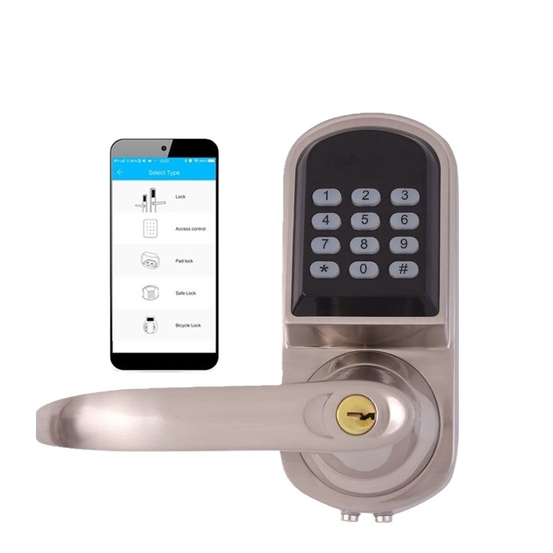 Wireless TTLock Smart Phone APP release Blue-tooth Handle Door Locks with Mobile APP Remote Control WIFI Optional