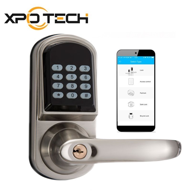 Wireless TTLock Smart Phone APP release Blue-tooth Handle Door Locks with Mobile APP Remote Control WIFI Optional