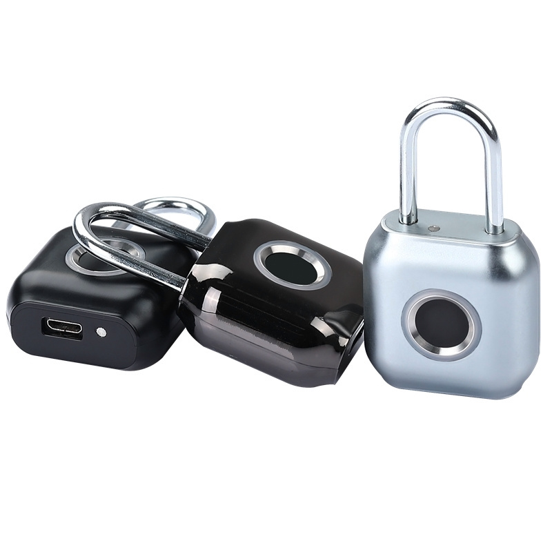 New and Cheap Keyless Biometric Fingerprint Padlock for smart cabinet and bags