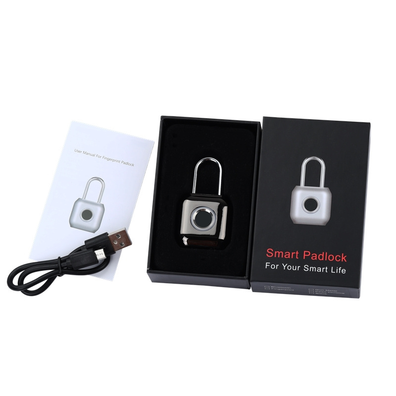 New and Cheap Keyless Biometric Fingerprint Padlock for smart cabinet and bags