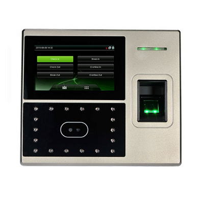 Staff Employee Face Fingerprint Access Control & Time Attendance Biometric Time Recorder Clock System Machine ZKT uFace800