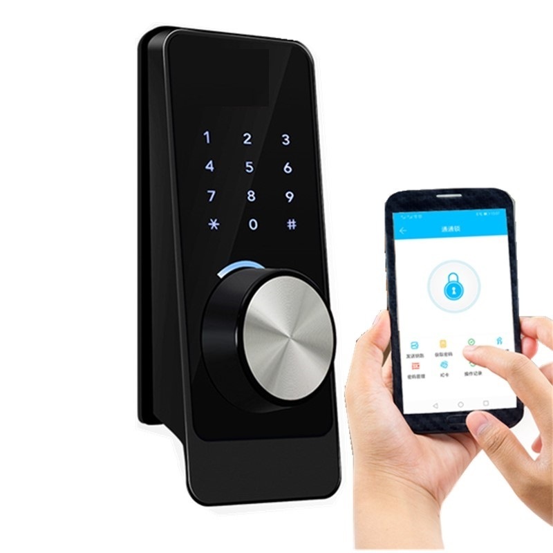 Smart Tuya WiFi Blue tooth TTLock App card Smart Digital Door Lock Touch Screen Keypad surface mounted rim type deadbolt type