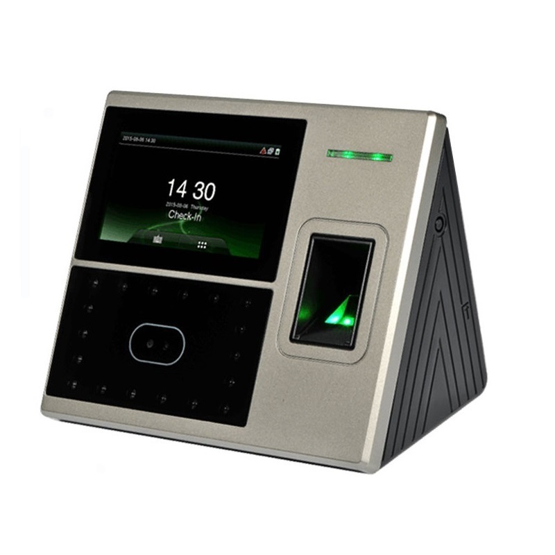 Staff Employee Face Fingerprint Access Control & Time Attendance Biometric Time Recorder Clock System Machine ZKT uFace800