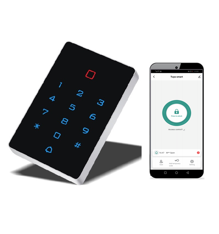 TUYA Wireless WIFI app rfid card gate access control digital access control keypad IP66 waterproof