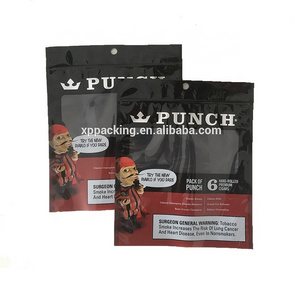 Custom Printing 4x6 5g 10g 100gr Cigar Rolling Tobacco Leaf Packaging Bag With Ziplock Clear Window