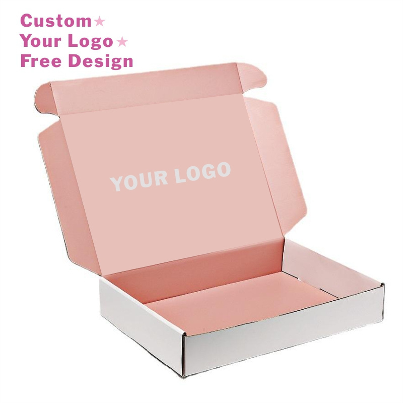 custom logo shipping box mailers printing china supplier work from home packing gift paper embossed mailer boxes for gift sets