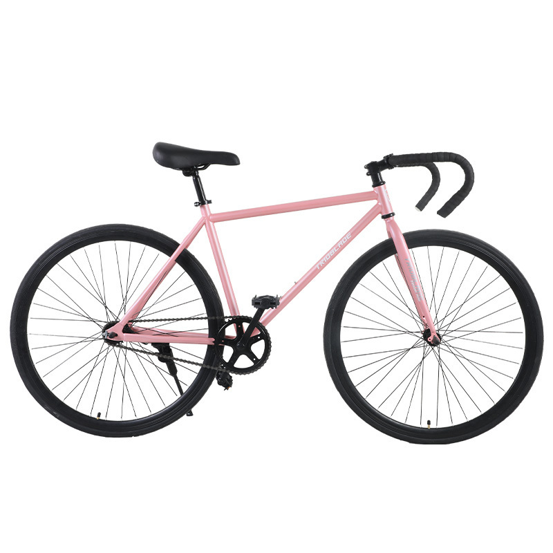 700C Classic pink fixed gear bicycle single speed steel aluminum alloy fixed gear bikes